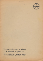 Tesla 3002b - Navod k udrzbe 